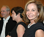 Artist William Kentridge with Lynda Forsha and Robin Parsky at the Kyoto Prize Symposium 2011